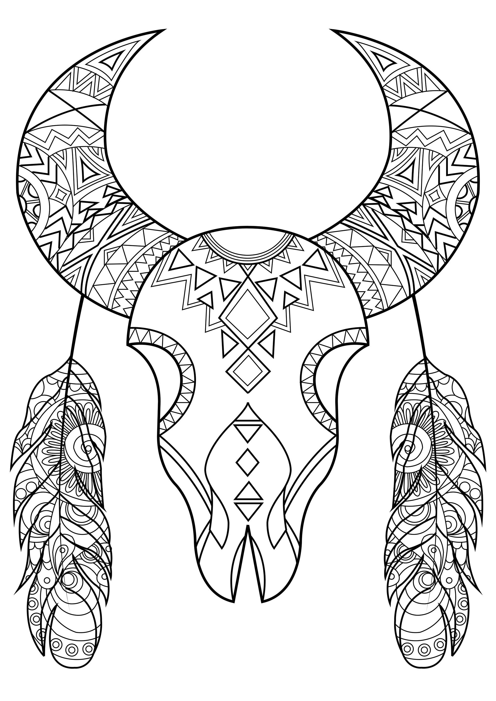 Native Coloring Page