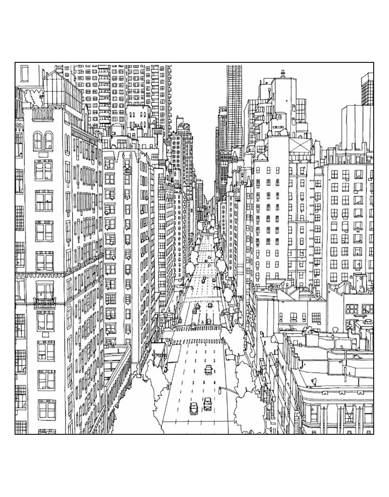 New york 1st avenue and east 60th street in manhattan source steve mcdonald (Printable Coloring Page for adults)