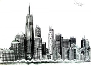 Coloring new york liberty tower