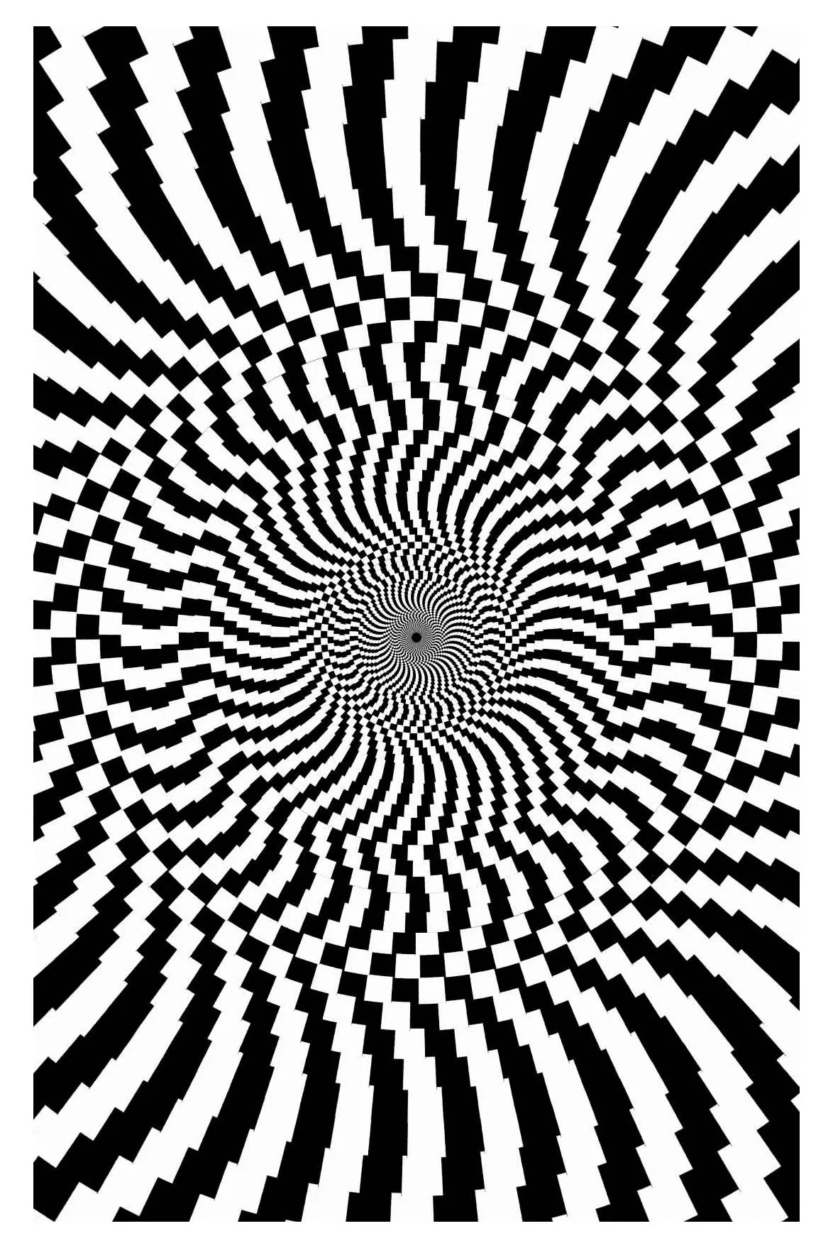 Op art big (Printable Optical Illusions (Op Art) Coloring Page for adults)