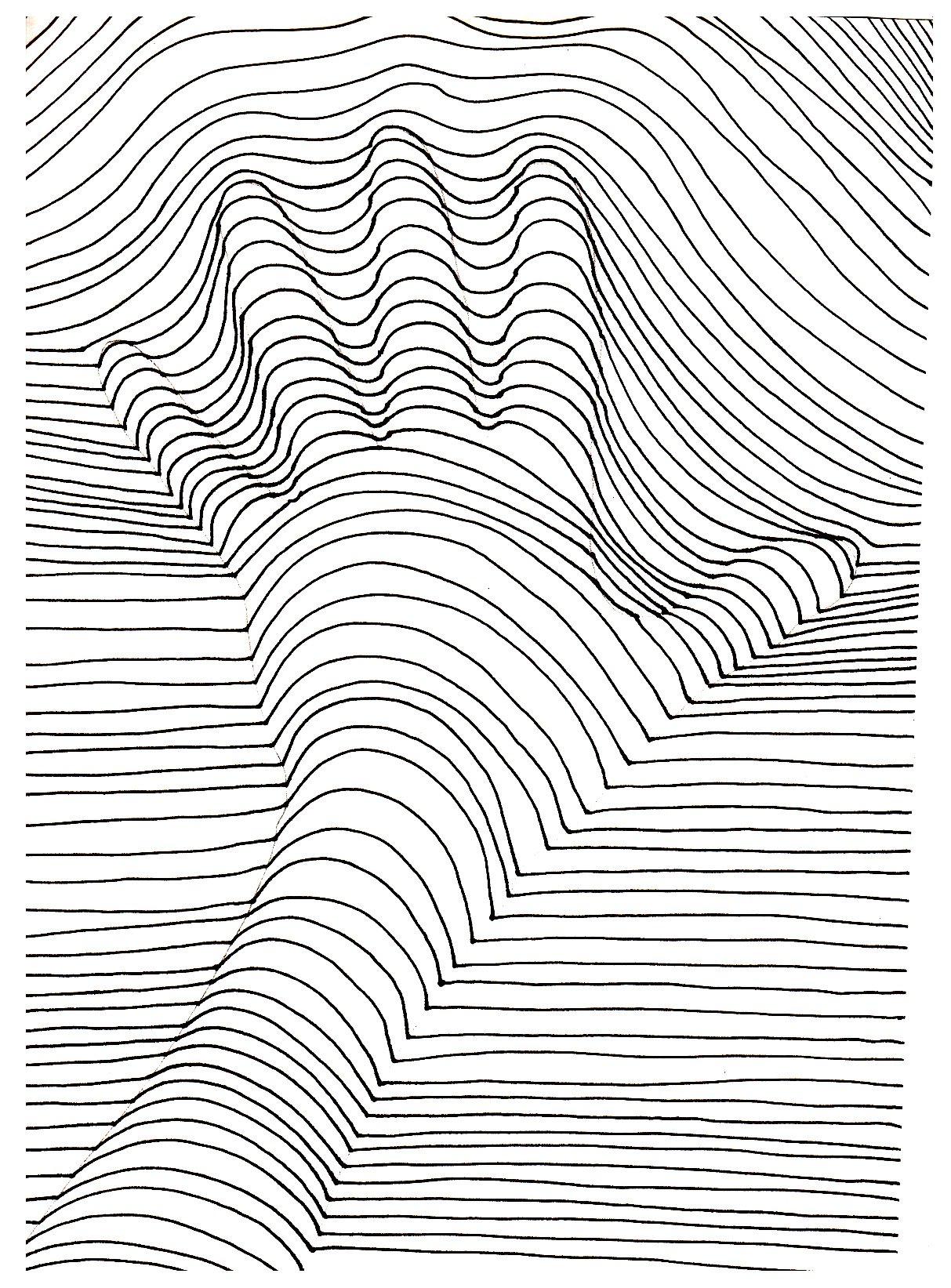 Optical Illusions Op Art Coloring Pages For Adults