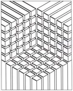 Illusion optic cubes