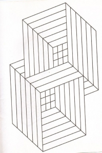 Coloring illusion optic squares