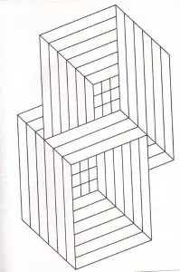 Illusion optic squares