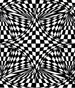 Op Art Illusion Optique Sky Amethyst