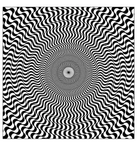 Op art illusion optique