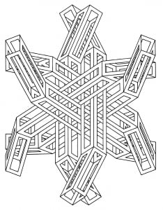 Op Art incredible Drawing by Jean Larcher (Optical Illusions (Op Art) Coloring Page)