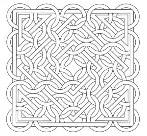 An Op Art drawing to color . .. easy and relaxing (Optical Illusions (Op Art) Coloring Page)