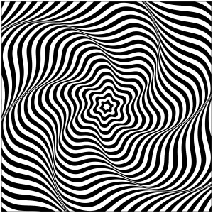 Optical Illusions (Op Art) - Coloring Pages for Adults