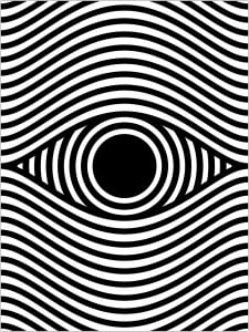 coloring-page-op-art-eye-portrait-format