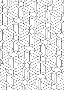 Optical Illusions Op Art Coloring Pages For Adults