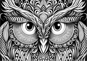 Owl Head With Piercing Eyes