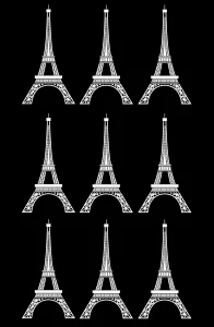 The famous Eiffel Tower