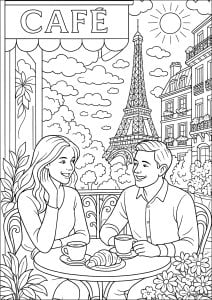 Rendez vous at café parisien