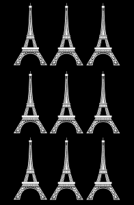 The famous Eiffel Tower