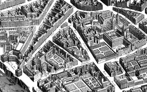 Plan paris quartier 1739