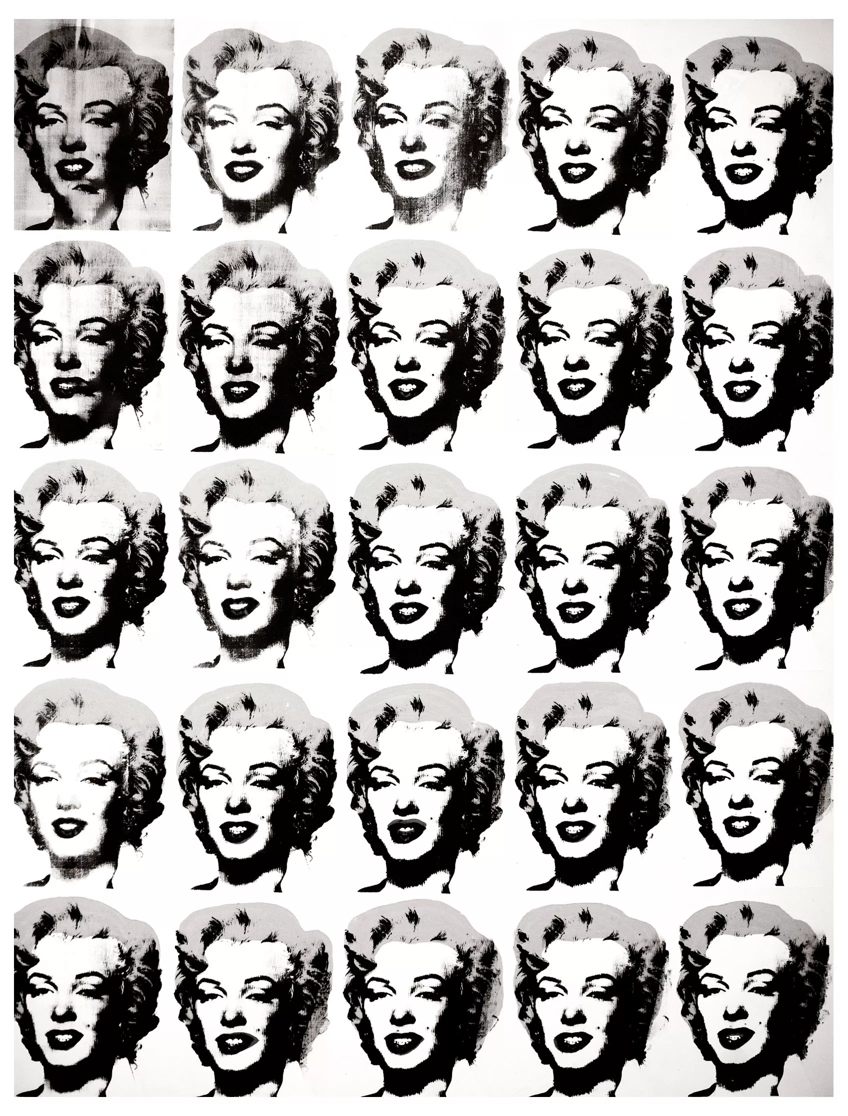 Andy Warhol - Twenty-Five Colored Marilyns Revisited (Pop Art)