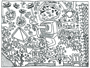 coloring-adult-keith-haring-5