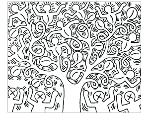 coloring-adult-keith-haring-6