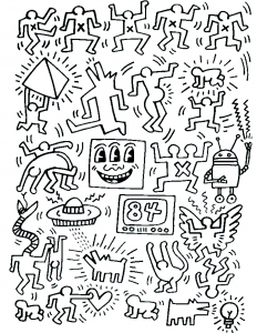 coloring-adult-keith-haring-7