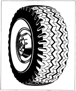 Coloring roy lichtenstein tire 1962 1