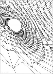 Coloring page black hole