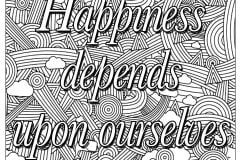 Printable Inspiring quotes coloring sheets for adults