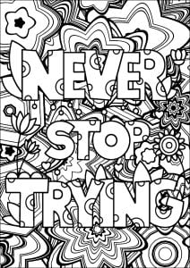 12 Inspiring Quote Coloring Pages for Adults–Free Printables! 