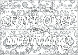 250 Adult Motivational Quote Coloring Pages 