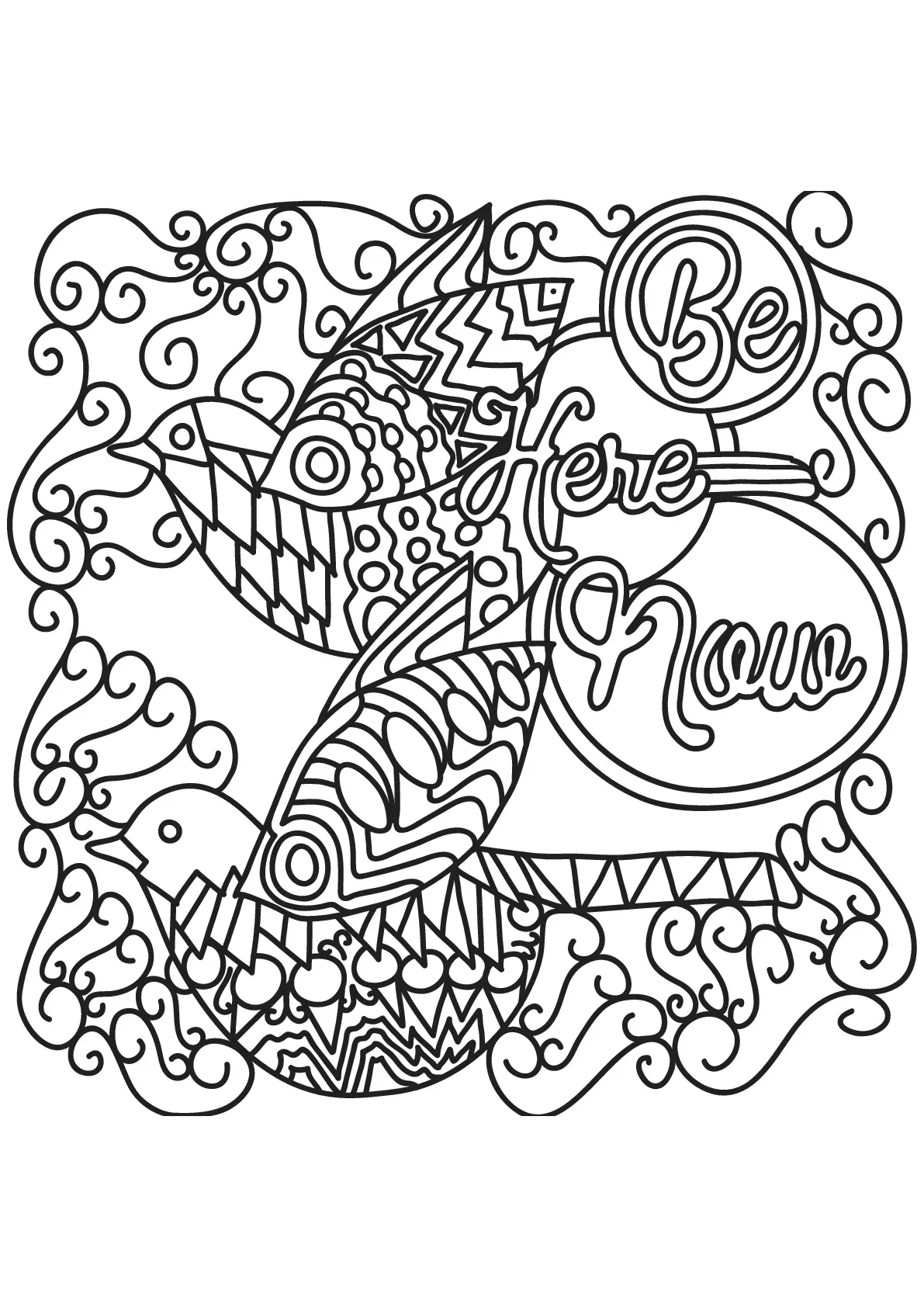 Free book quote - 16 (Printable Positive and inspiring quotes Coloring Page for adults)