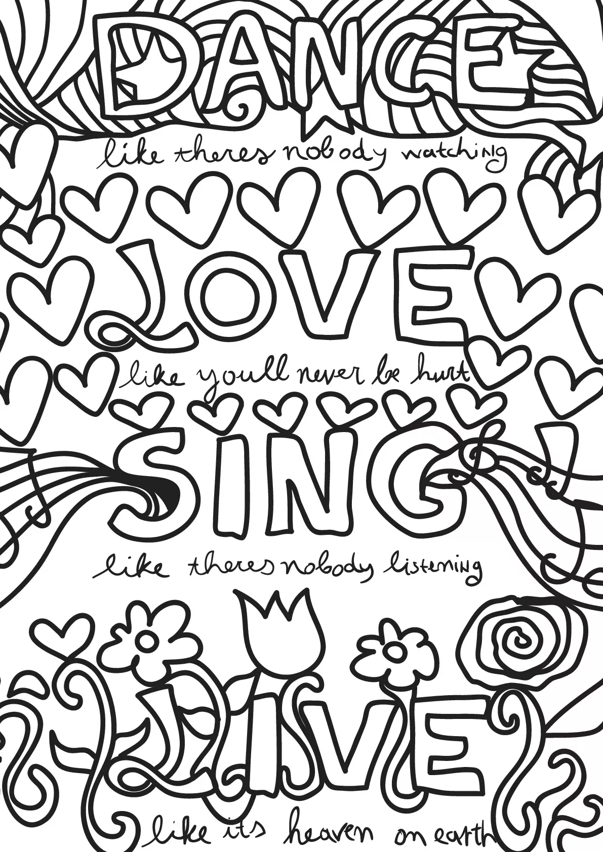 Free book quote - 18 (Printable Positive and inspiring quotes Coloring Page for adults)