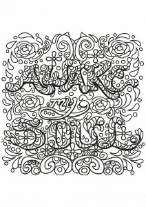 quotes coloring pages for adults