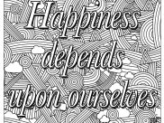 Inspiring quotes Coloring Pages for Adults