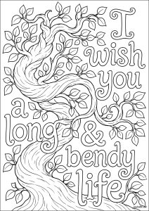 Tree entwined with positive wishes