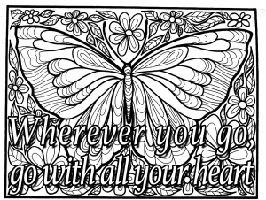 Quotes Coloring Pages Adults Justcolor Quote Sayings