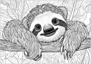 Nice smiling sloth