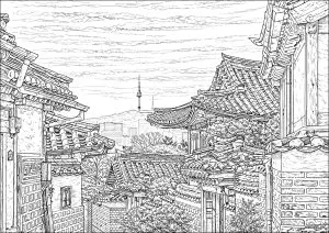 Old world charm of a street in Korea's capital: Seoul