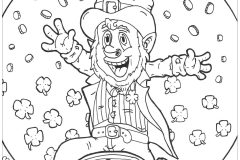 Printable St. Patrick's Day coloring sheets for adults