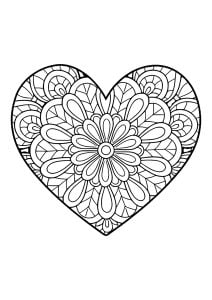 Heart Patterns With Simple Internal Motifs