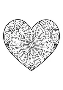 Heart patterns with simple internal motifs