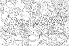 Printable Swear word coloring sheets for adults
