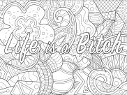 Swear word Coloring Pages for Adults