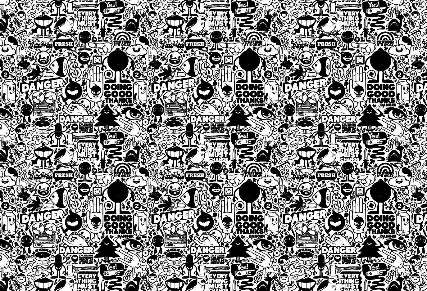 Tags details (Printable Graffiti and Street Art Coloring Page for adults)