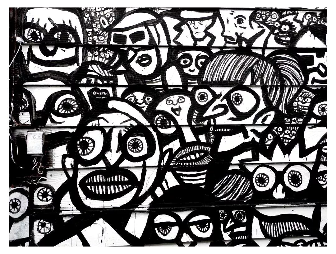 Ken mar off ken ave (Printable Graffiti and Street Art Coloring Page for adults)