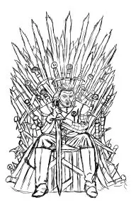 Eddard Stark on the Iron Throne