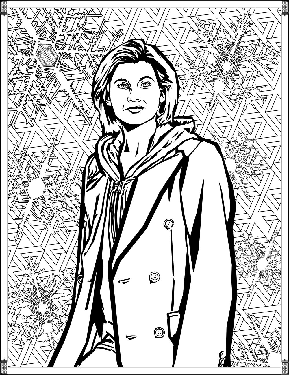 THE THIRTEENTH DOCTOR (JODIE WHITTAKER). Sorry, but you'll have to wait for “Twice Upon a Time” to get a witty caption!, Artist : Brady Johnson   Source : fun