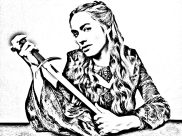 Printable TV series coloring sheets for adults