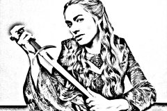 Printable TV series coloring sheets for adults