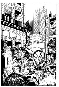 Printable TV show Coloring Page for adults : The-walking-dead-rick-atlanta-by-derekrodenbeck