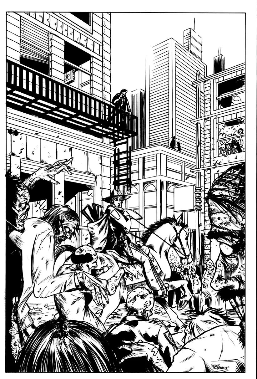 The walking dead rick atlanta by derekrodenbeck (Printable TV show Coloring Page for adults)